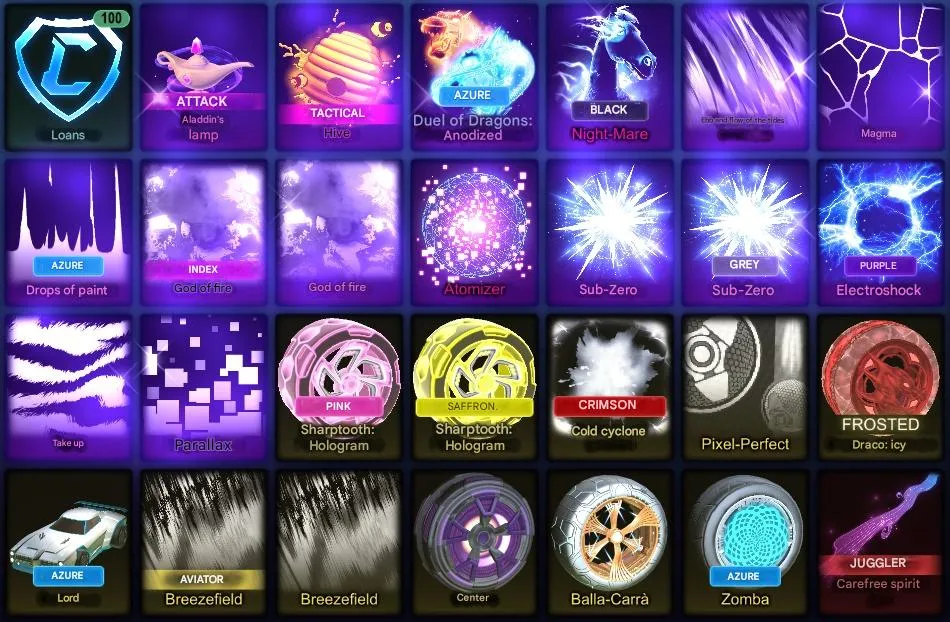 RL1018 S19 Grand Champion Dominus Fennec Octane Imperator DT5 Breakout X Devil 156 LVL 4 GC Full Inventory 